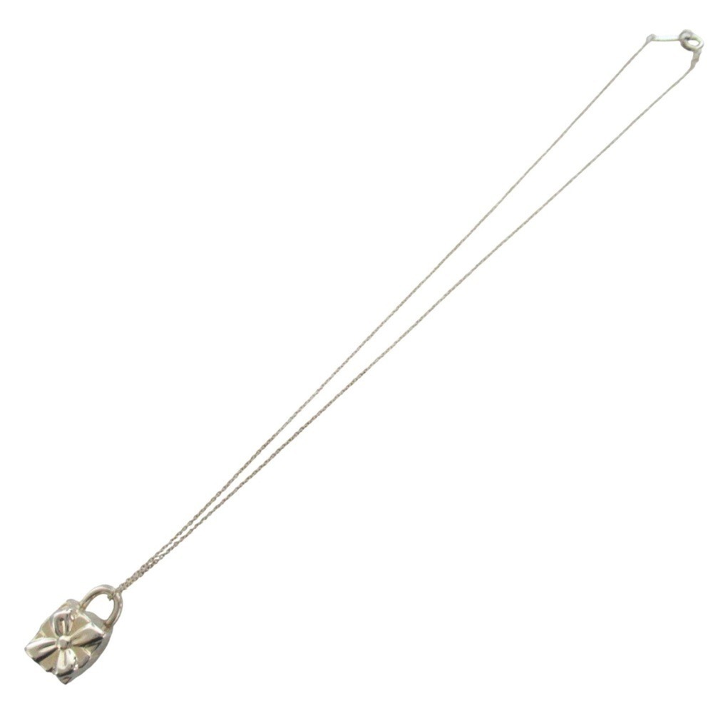 Tiffany & Co. Gift Box Motif Necklace Pendant, 925 Silver, Women's - Picture 4 of 8